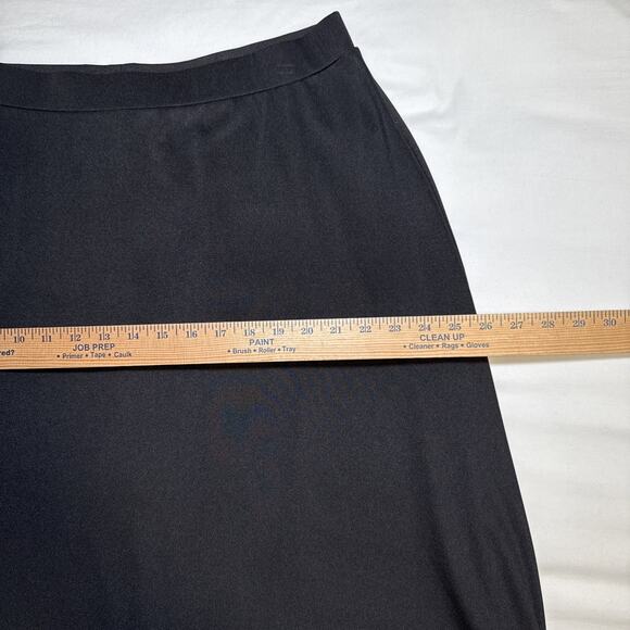 KASPER Black Knit Stretch Long Maxi Skirt SZ 1X Plus Size Office Wear Formal NWT - Picture 11 of 15